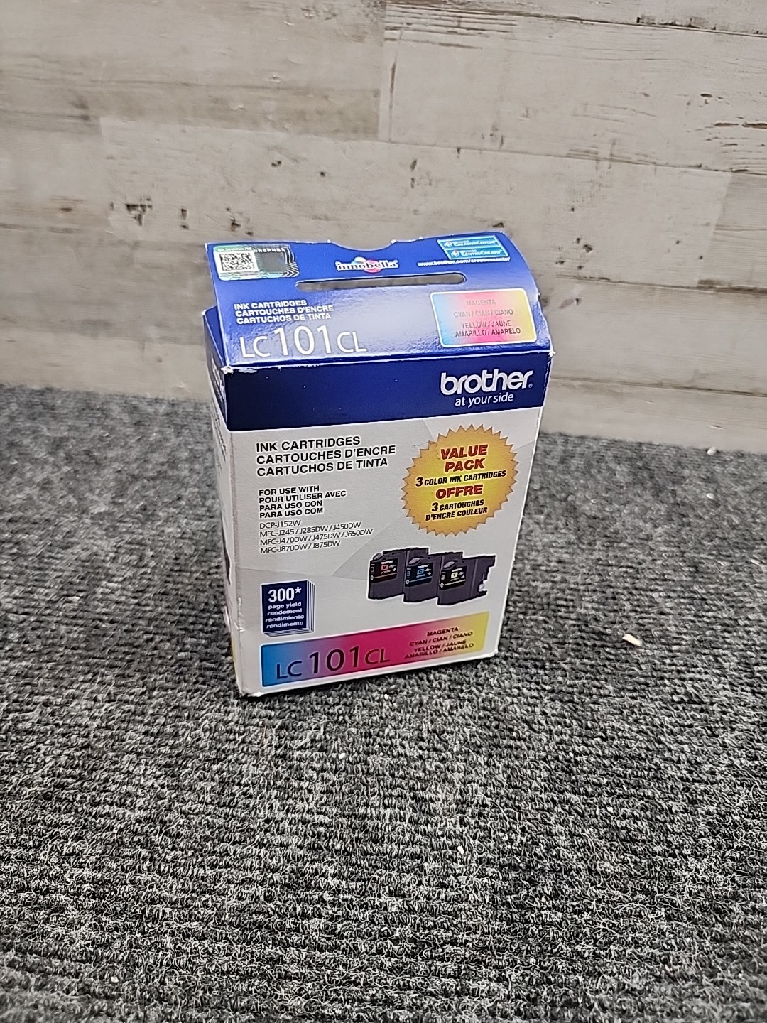 New Brother LC101CL Color Ink Cartridges Pack of 3 Exp 10/2027