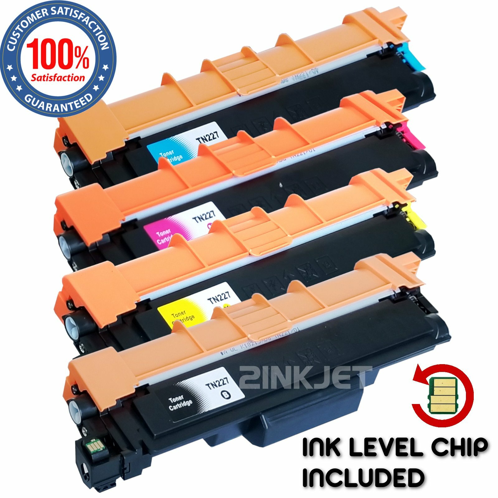 4PK TN227 TN-227 Toner Cartridges for Brother MFC-L3710CW HL-L3210CW HL-L3230CDW