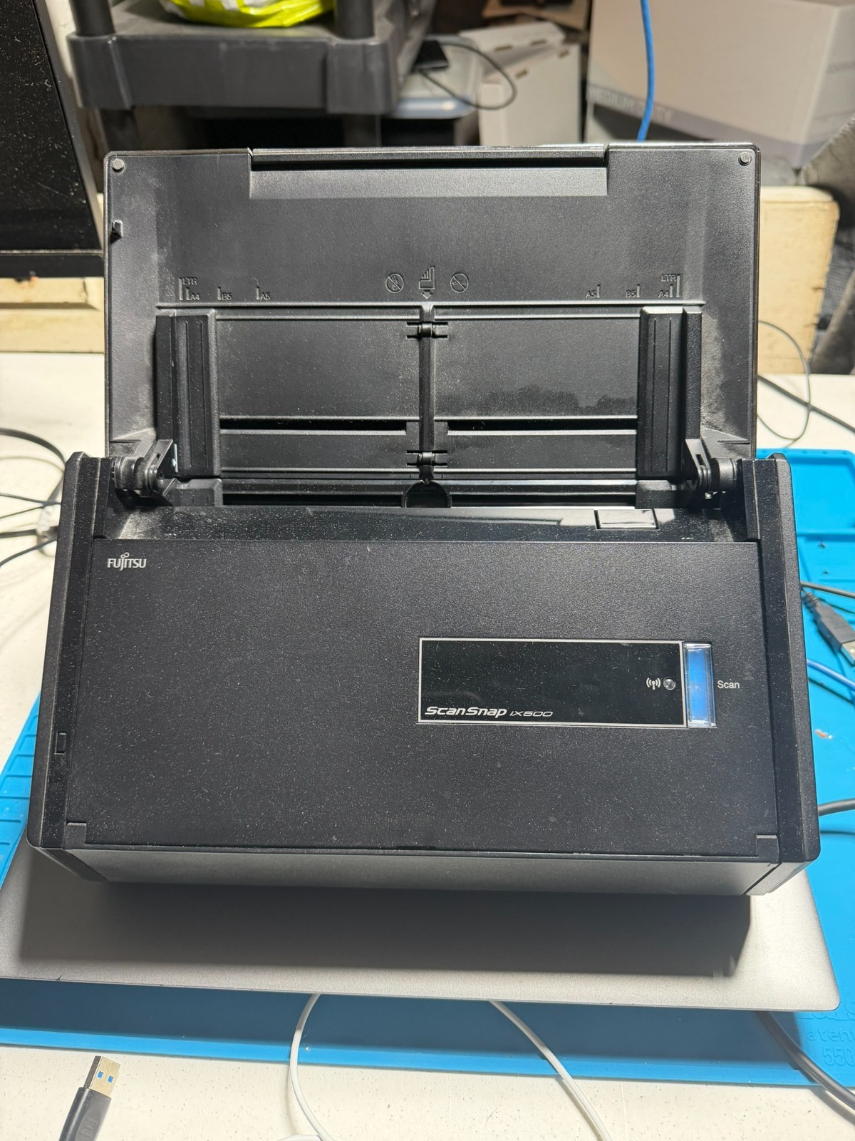 Fujitsu ScanSnap ix500 Wireless Document & Image Scanner with Power Supply & USB