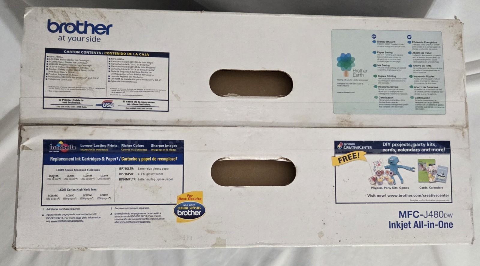 Brother MFC-J480DW Wireless Duplex Color Inkjet All-in-One Printer NEW