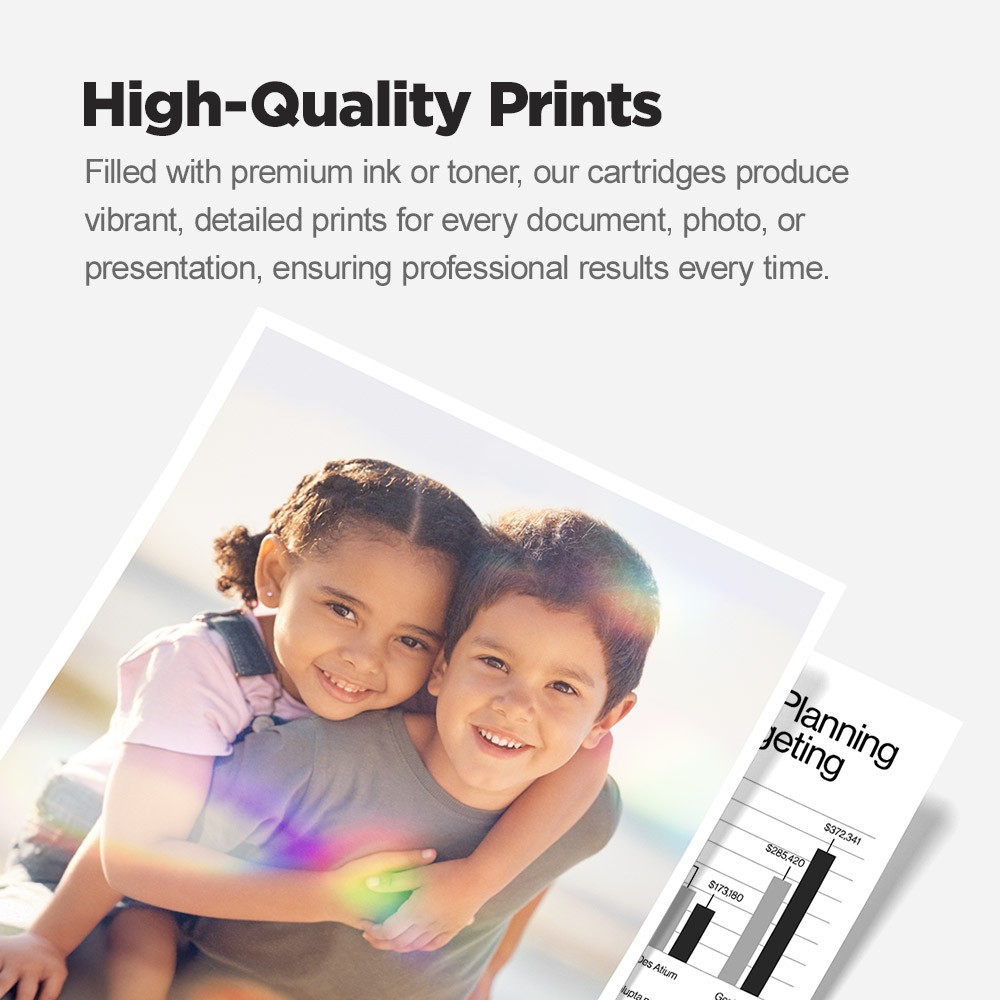 LD Replacement for HP 67XL 3YM57AN Black HY Ink Cartridge DeskJet Envy Series