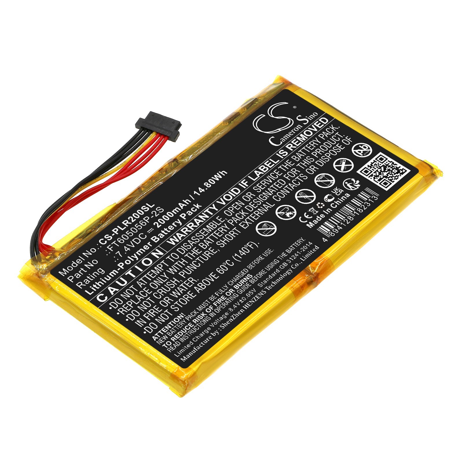 BATTERIE 2000mAh Type FT605056P-2S For Polaroid Pop Pop 2.0 POLPOL1PK
