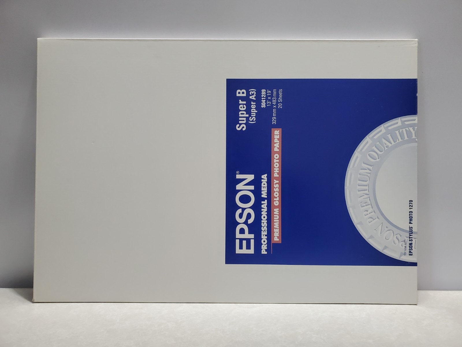 Epson Premium Photo Paper Glossy 13×19 20 Sheets InkJet Printer A3+ NEW SEALED