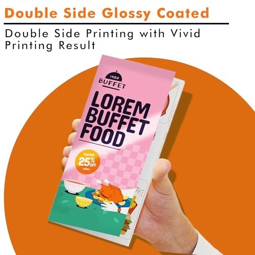 Glossy Photo Paper 8.5×11 Inch 260gsm 100 Sheets Double Sided Heavyweight
