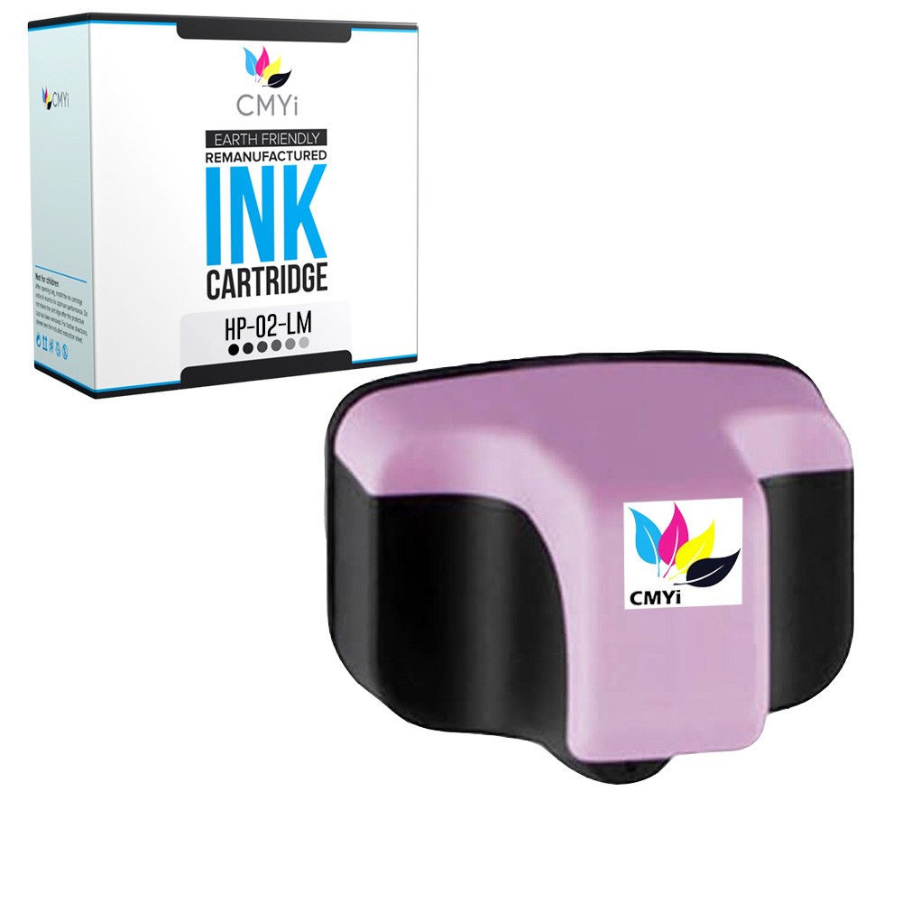CMYi Replacement Ink Catridges Lot for HP 02 Black Color Fits Photosmart Printer