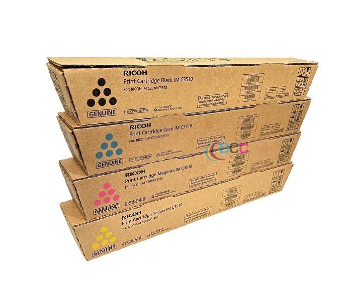 Genuine Ricoh IM C3510 CMYK Toners Set 842550 / 842551 / 842552 / 842553 OEM