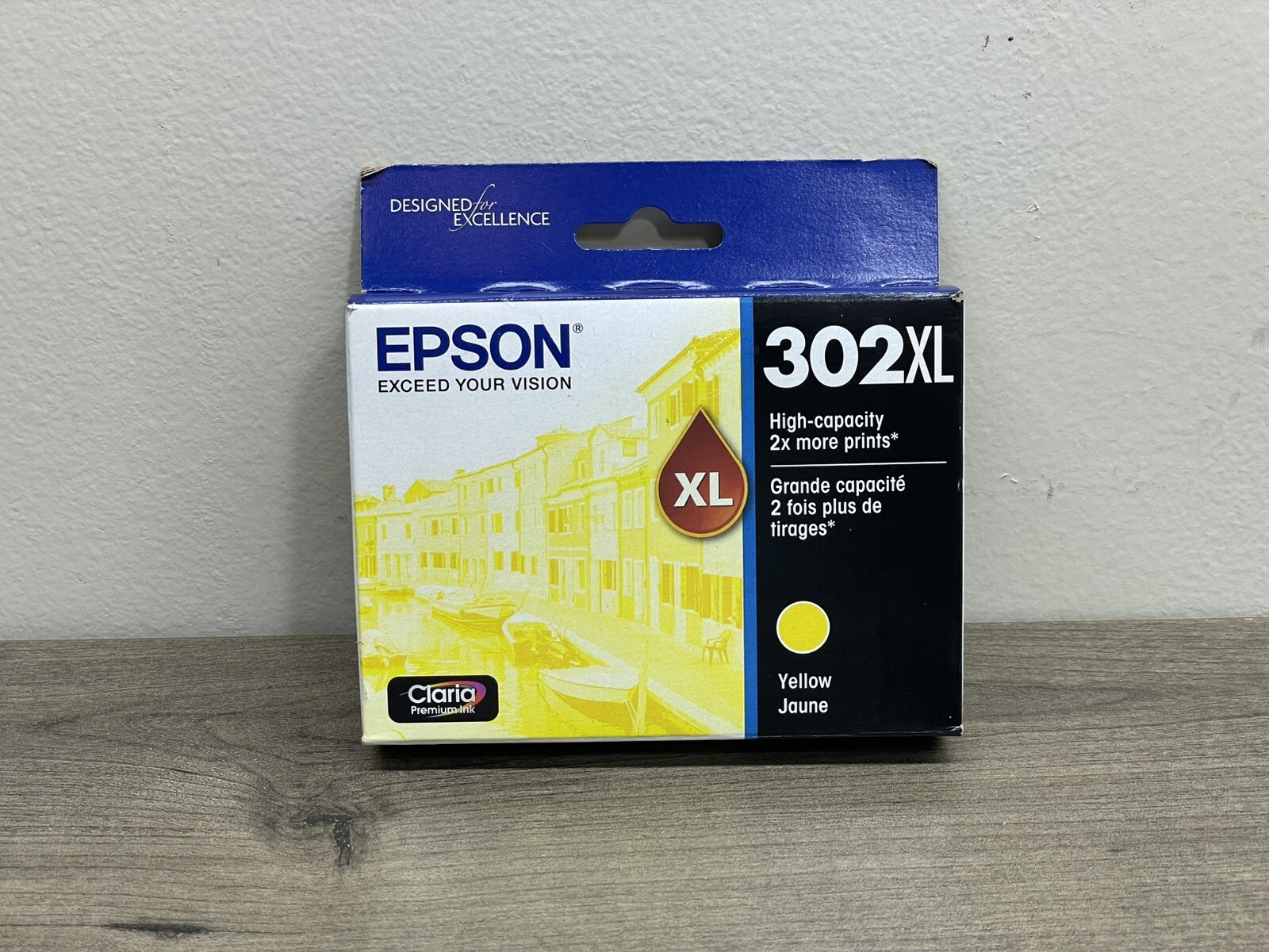Genuine Epson 302XL Yellow Ink Cartridge Sealed, Expires 07/2025 NEW