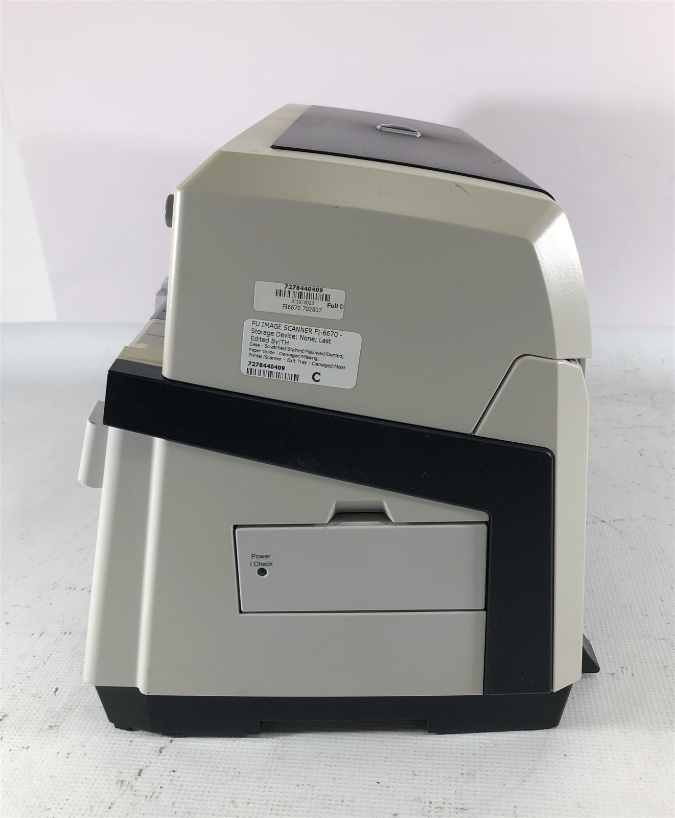 Fujitsu Fi-6670 Color Duplex USB Scanner PA03576-B505 – 500k-999k Scans No Trays