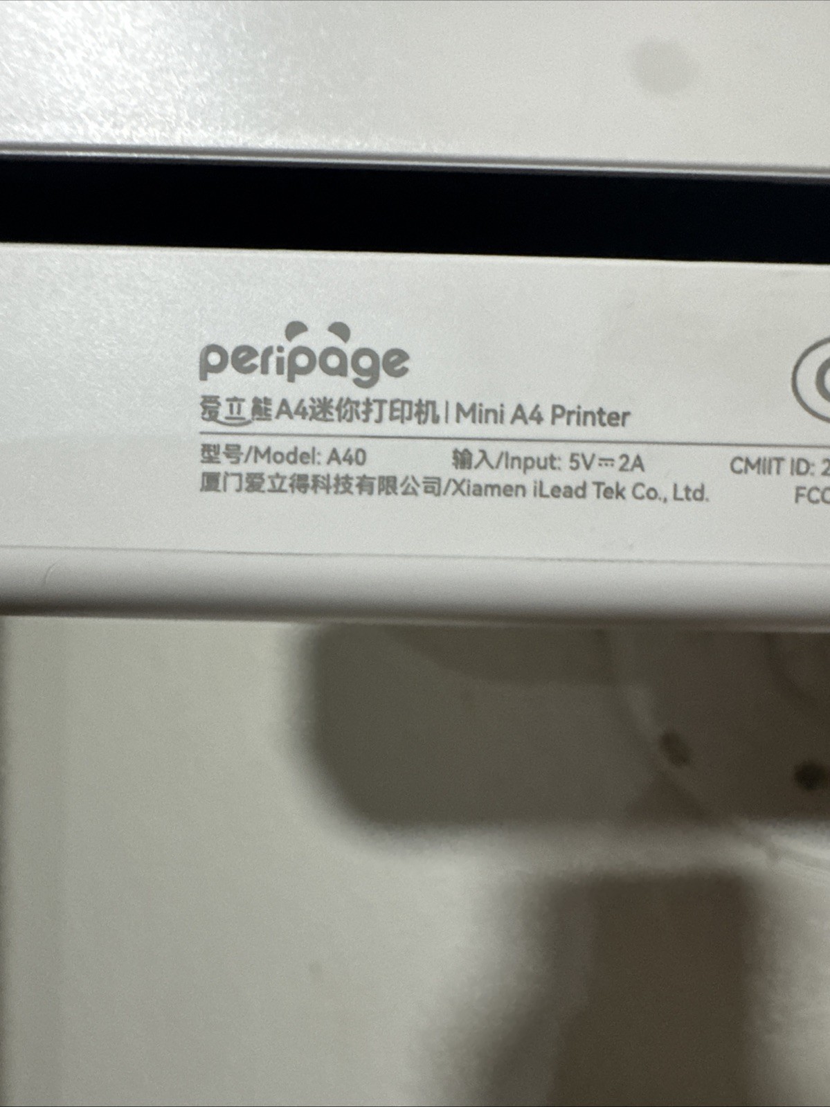 Peripage A40 Thermal Wireless Printer – Portable Inkless Printer (Grey) -203DPI