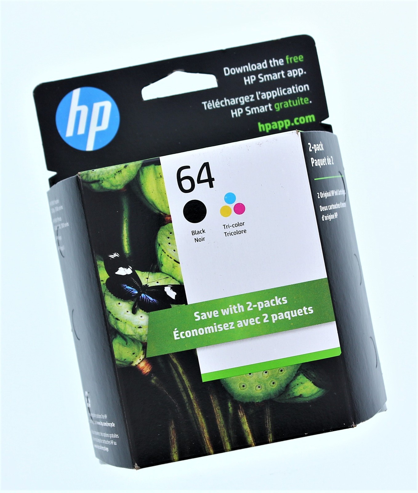 HP 64 Black/64 Tri-Color Cartridge