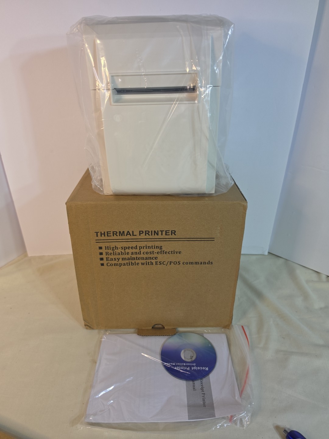 Thermal Ticket Printer POS 80mm Auto Cutter Receipt P8250 WHITE