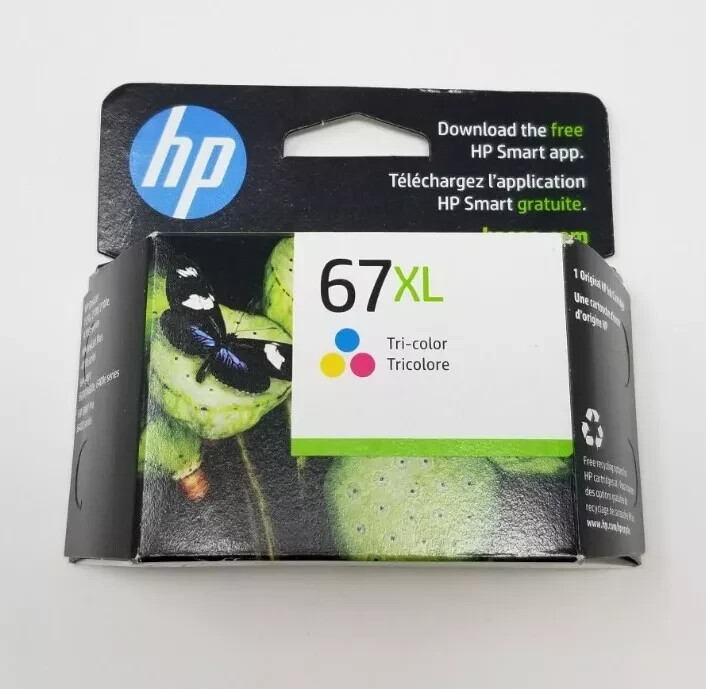 New HP 67XL High Yield Tri-Color Original Ink Cartridge (3YM58AN) Exp 2026+