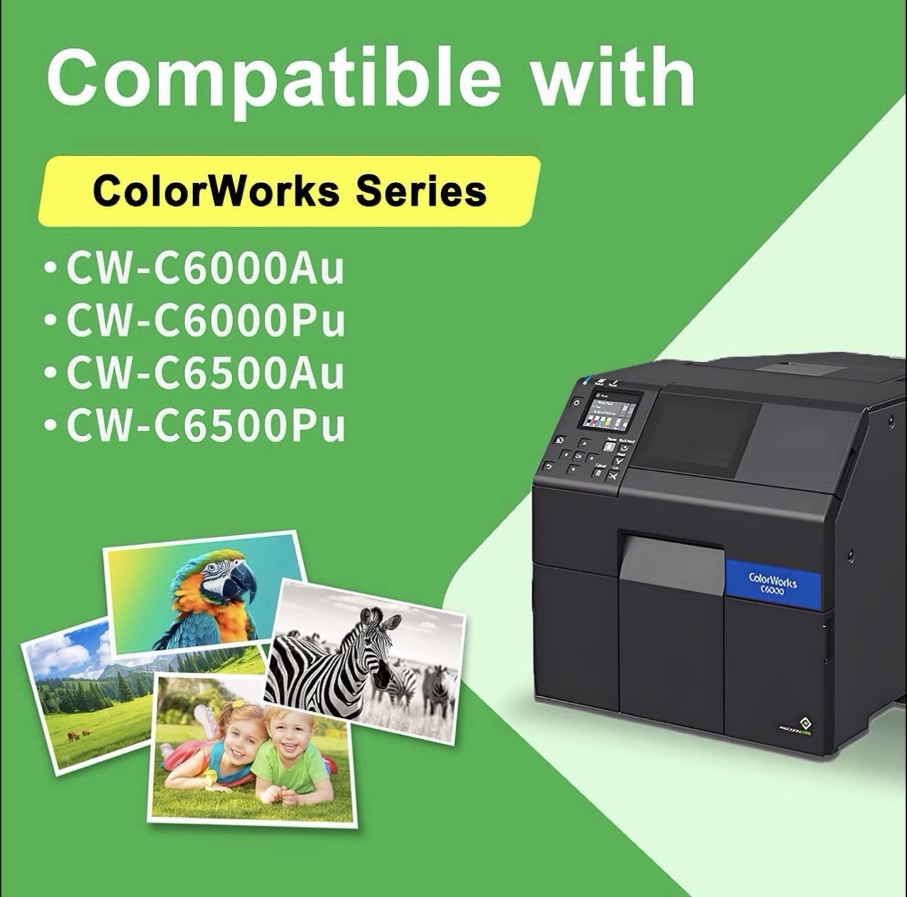 1Set SJIC35P Cartridge With Chip Fit Epson CW-C6000/C6500 Label Printer