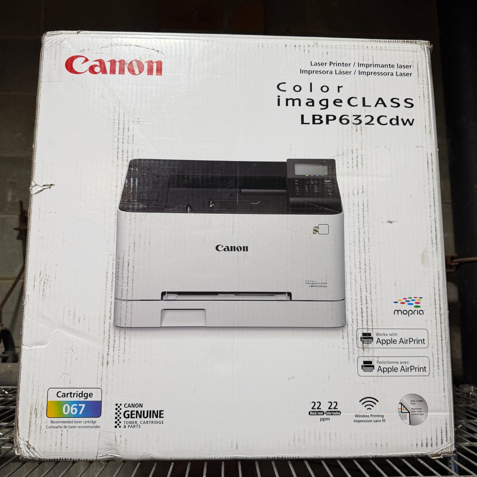 New Canon imageCLASS LBP632Cdw – Wireless Duplex Color Laser Printer, Single Fun