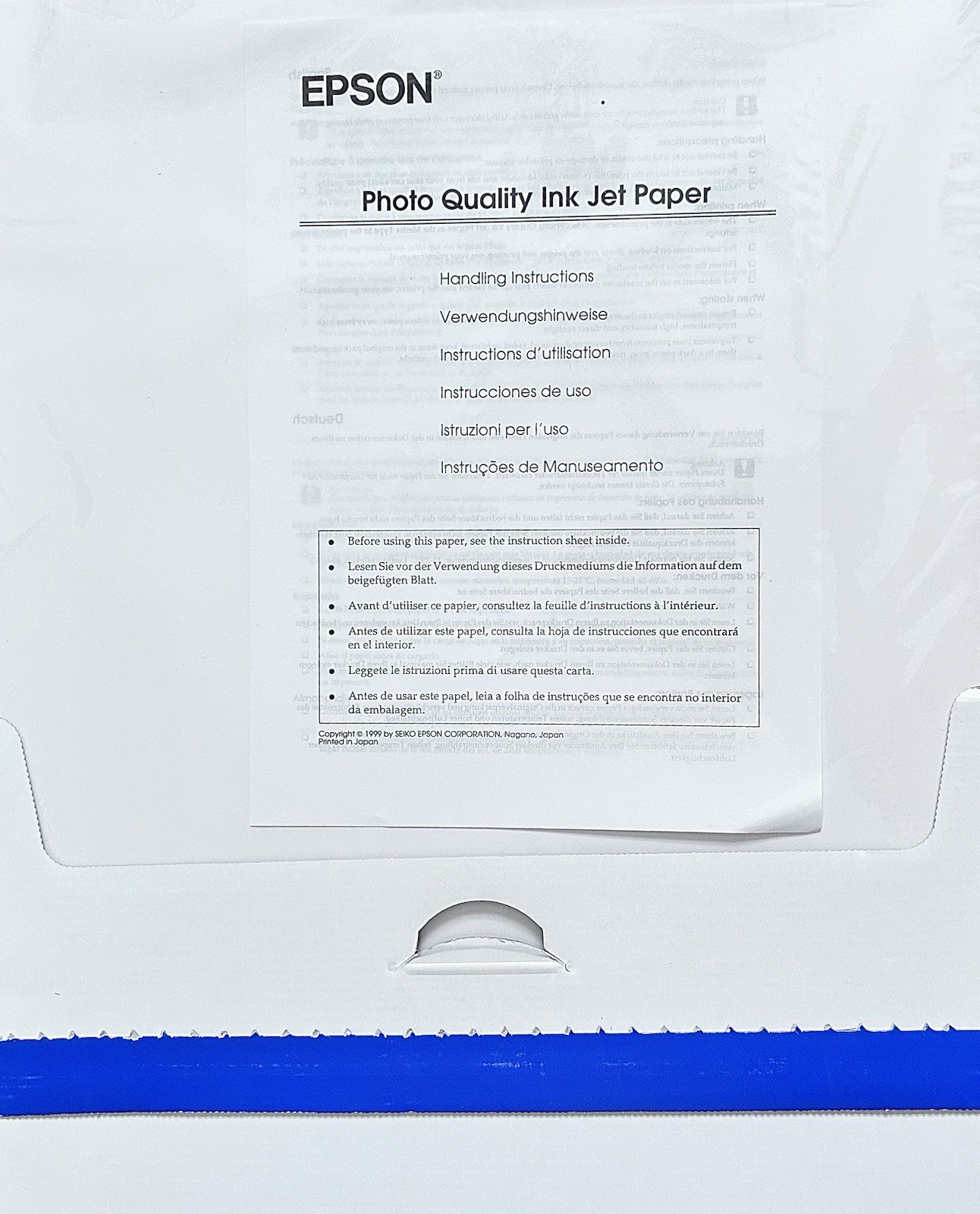 Epson 13×19 Super A3 Super B Photo Quality Inkjet Paper Matte 75 Sheets S041069