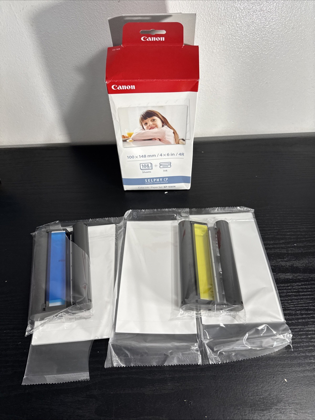New Canon KP-108IN Selphy 4×6 Color Ink Paper Set 108 Sheets 3115B001 +Extra Set