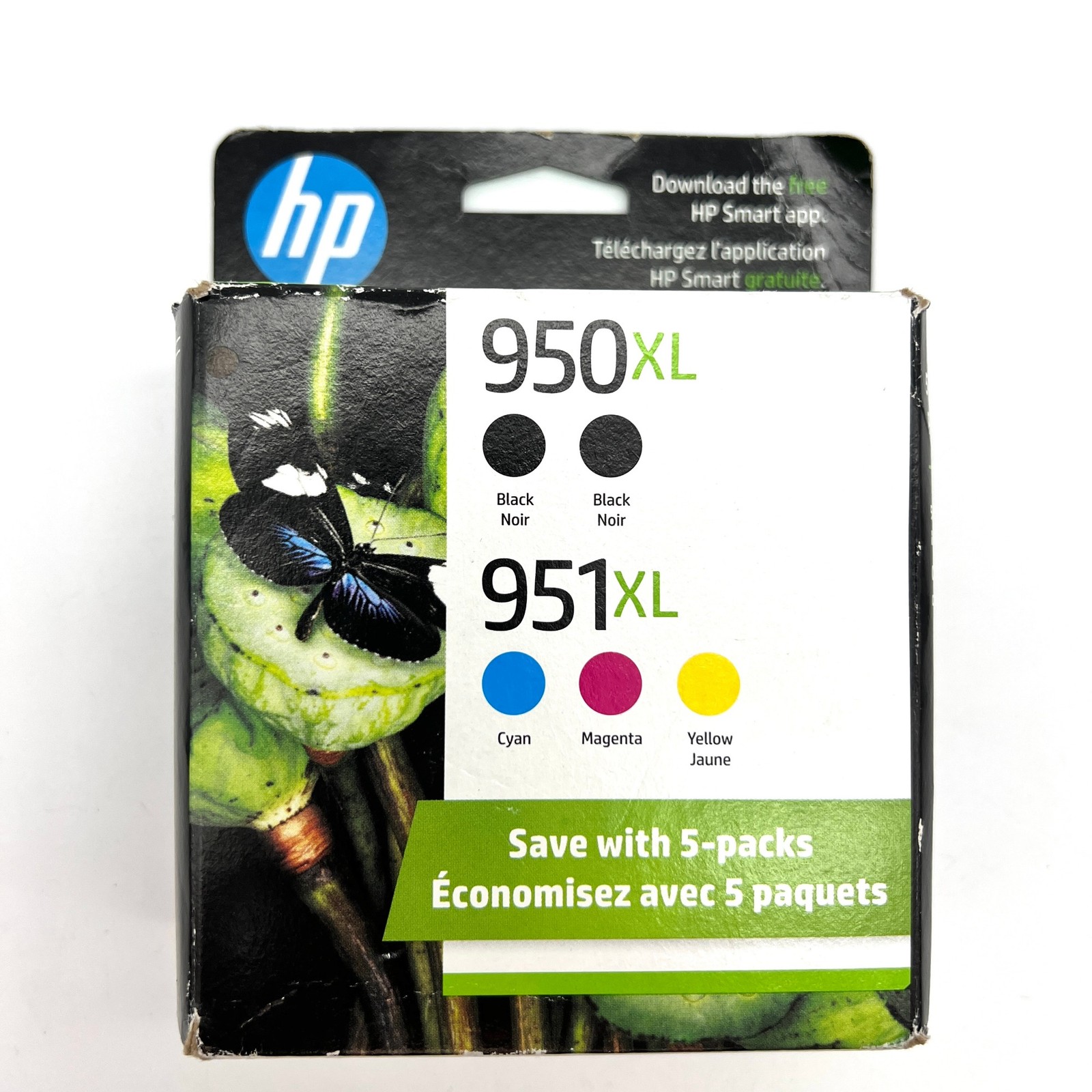 HP 950XL 951XL Ink Cartridges Combo Black Color F6V12FN Exp MAY 2027