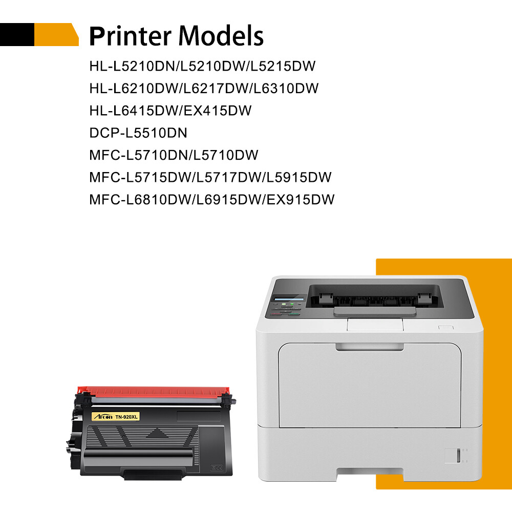 3PK TN920XL Toner Compatible for Brother TN-920 HL-L6210DW L6415DW MFC-L5915DW