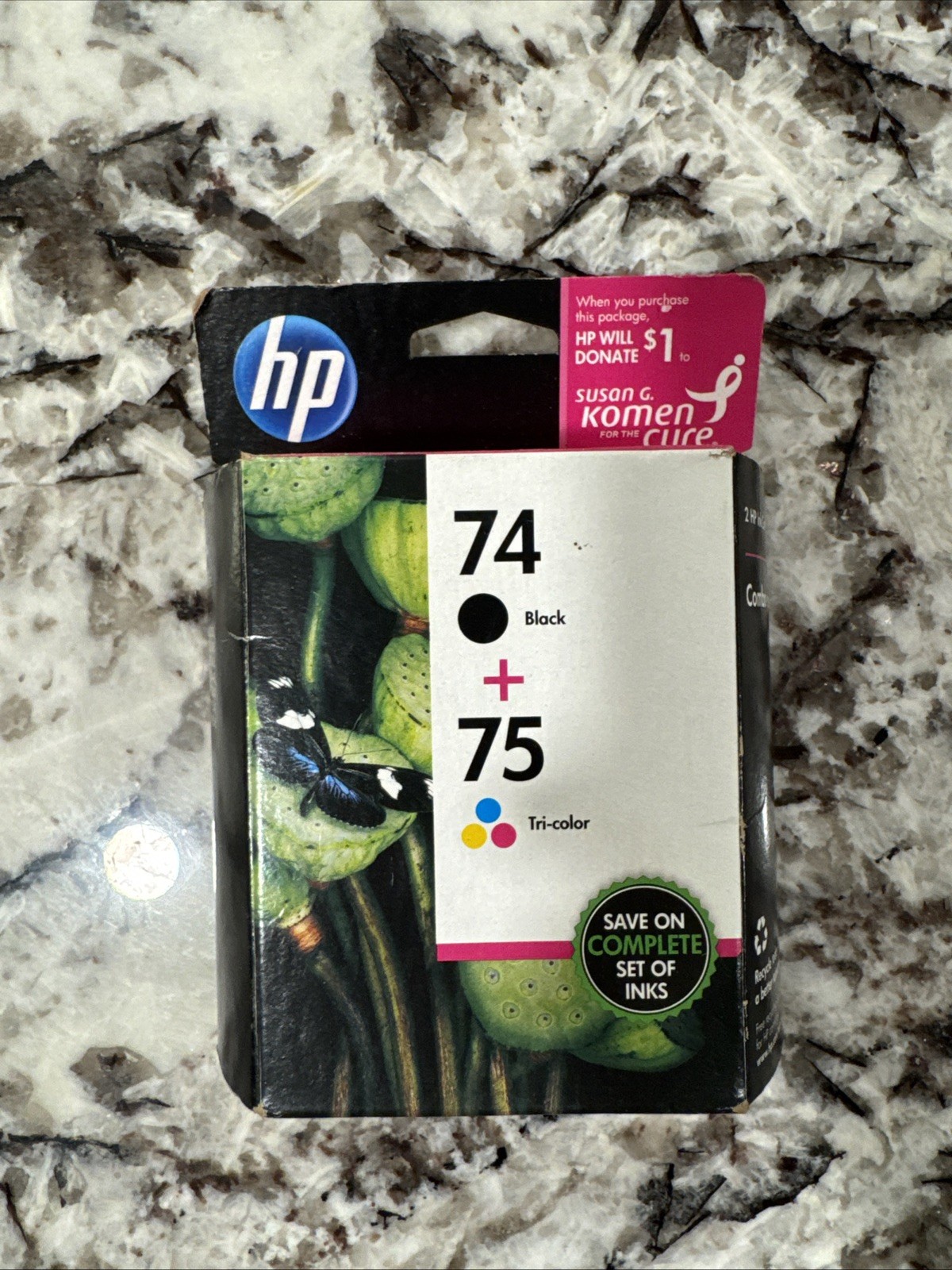 HP 74/75 (CC659FN) Black/Tri-Color Ink Cartridge exp jun 2013