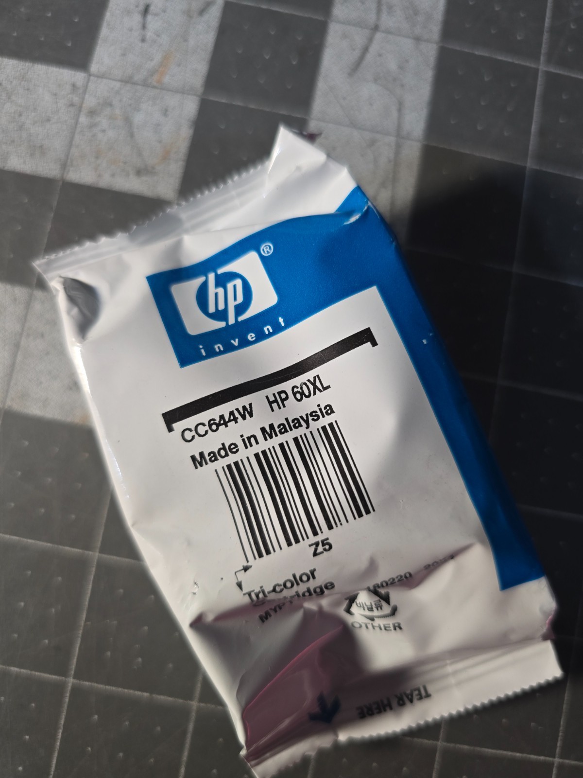 HP 60XL Tri-Color High Yield Ink Cartridge Sealed