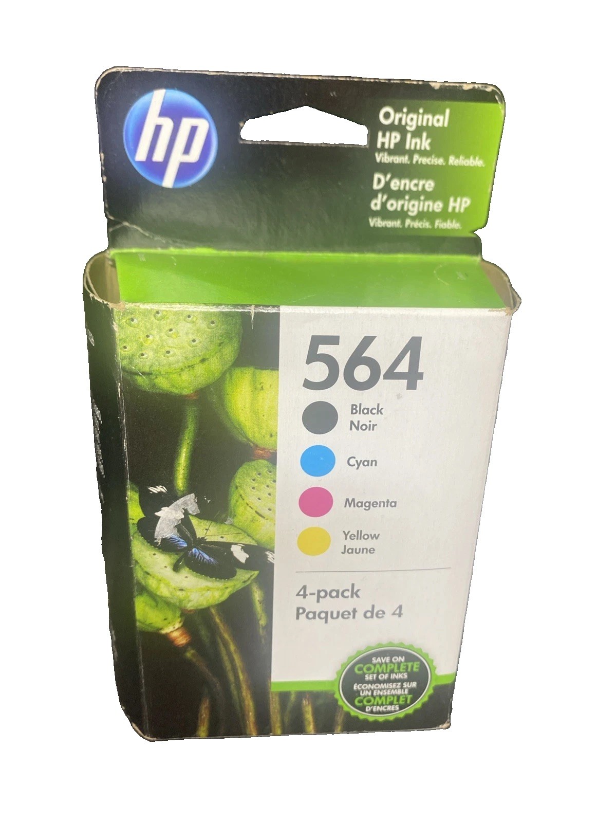 HP 564 4 Color Ink Cartridges EXP 07/2022 Black Cyan Magenta Yellow