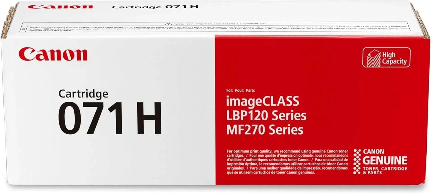 Canon 071H High Capacity Black Toner Cartridge – Genuine OEM – New Sealed
