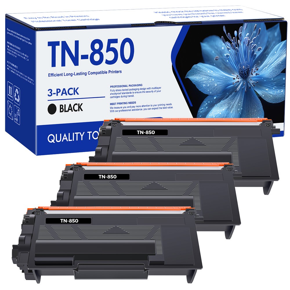 3PK TN850 TN820 Toner Fit for Brother HL-L5100DN L6300DW DCP-L5600DN MFC-L6750DW