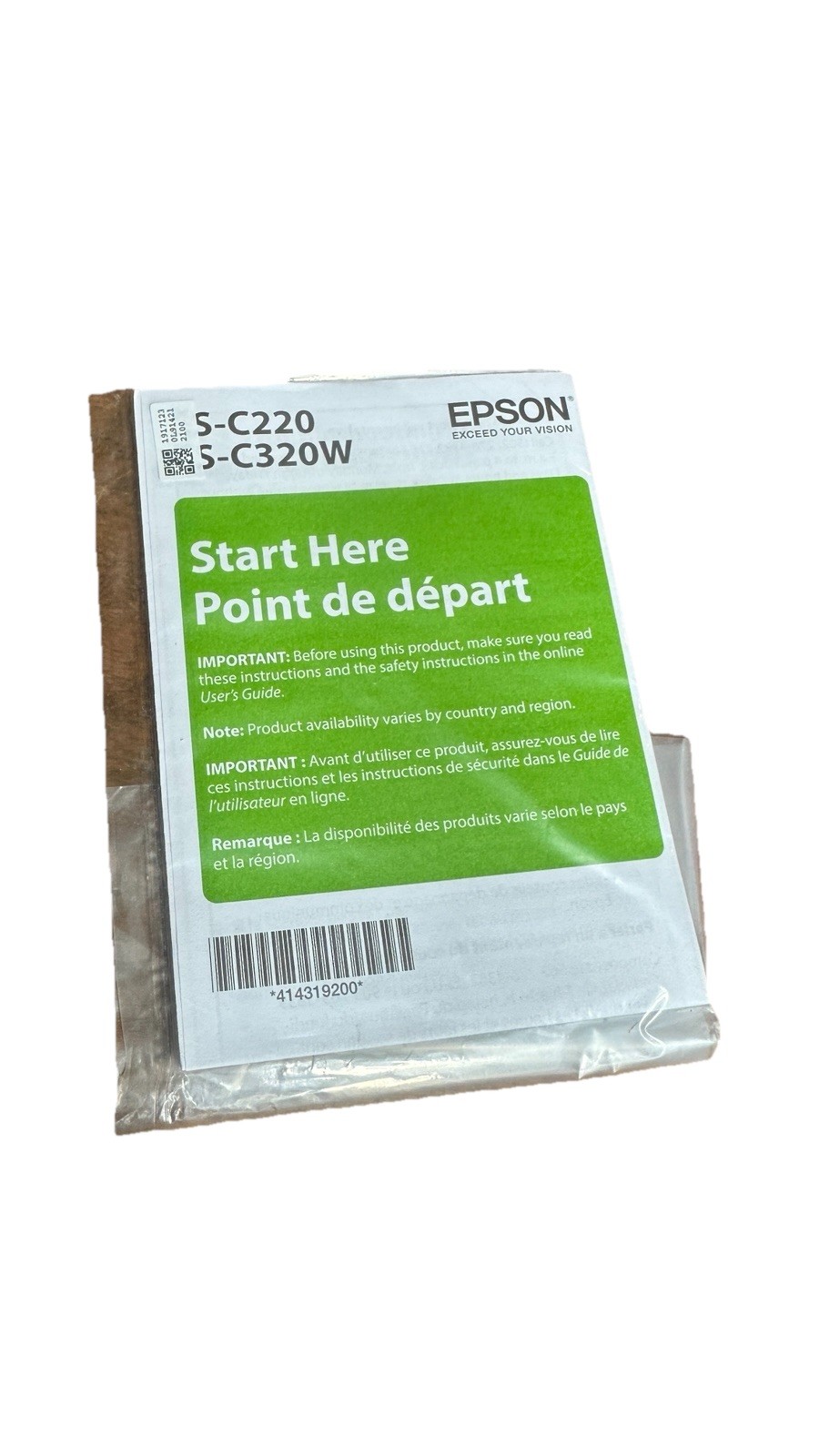 NEW SEALED Epson WorkForce ES-C220 Color Document Scanner