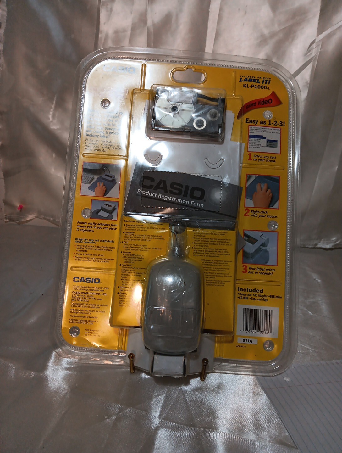 Casio KL P1000 Mouse Pad Label Printer