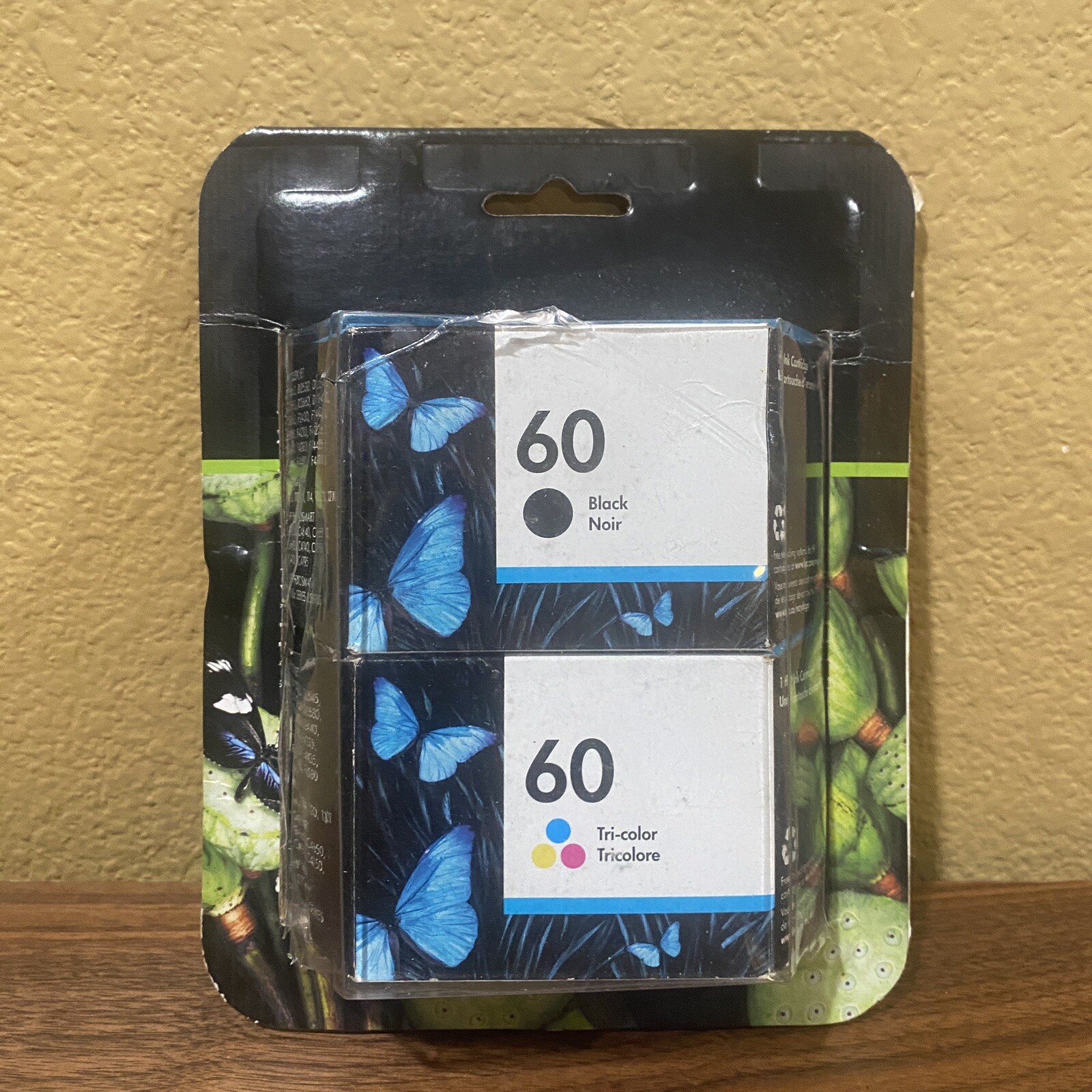 GENUINE NEW HP 60 (CC640WN/CC643WN) Black Color Ink Cartridge 2-Pack