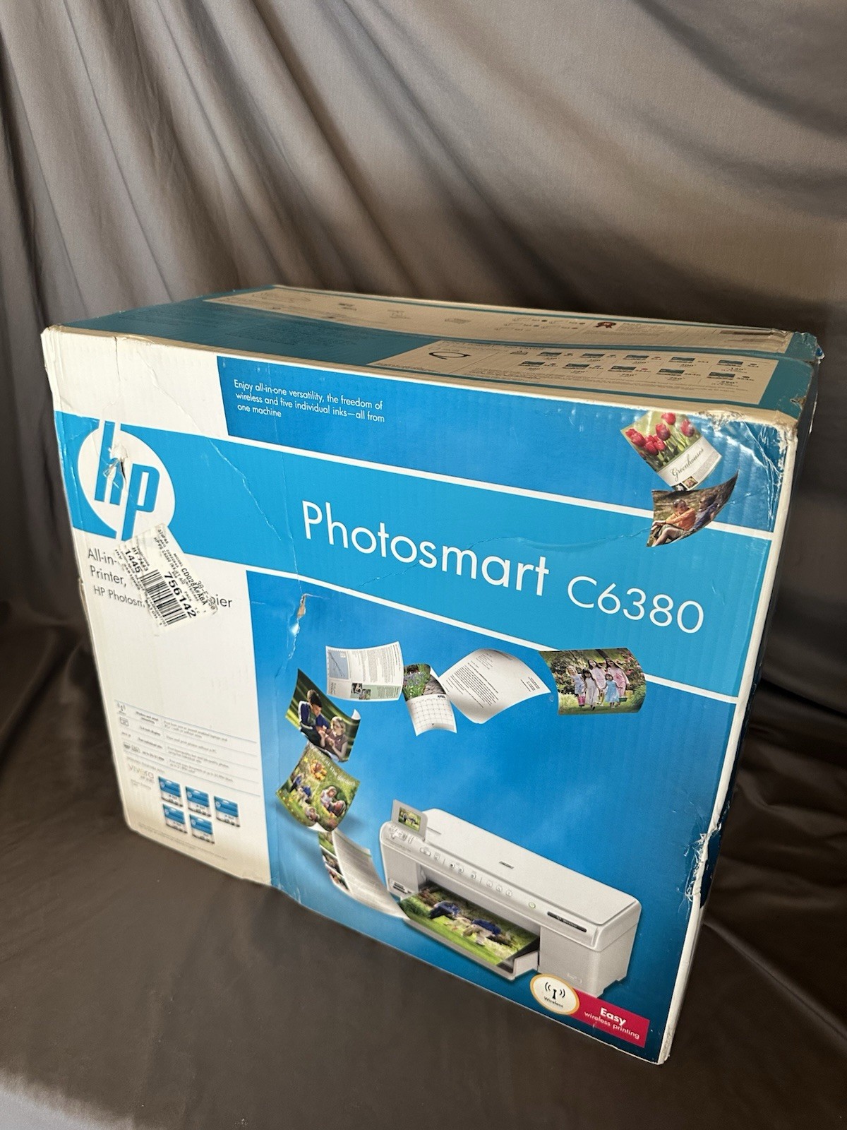 HP Photosmart C6380 CD028-00023 Inkjet Printer – NEW Print Scan Copy!