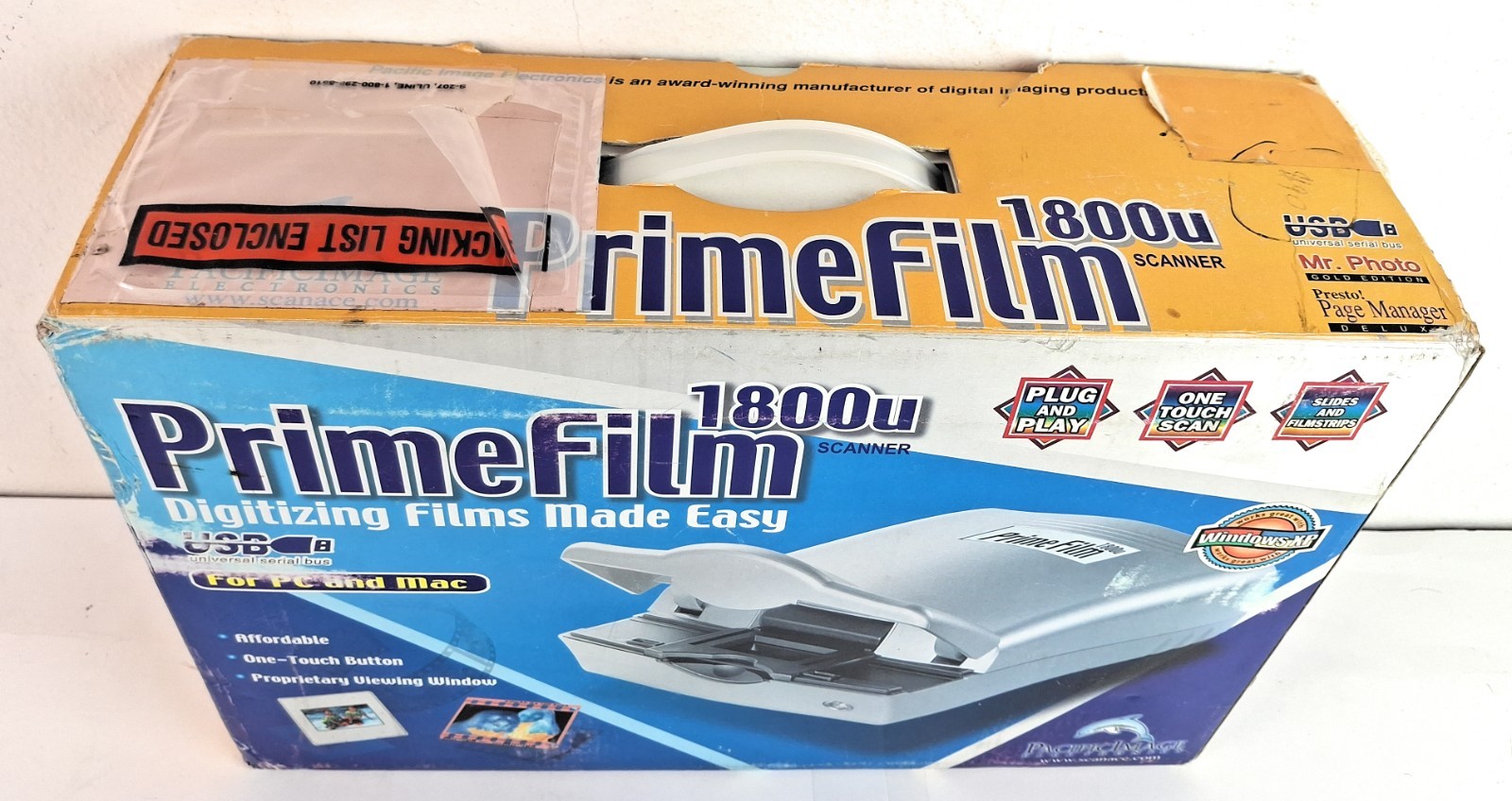 Pacific Image PrimeFilm 1800u, 35mm Film Scanner for PC and Mac Photography