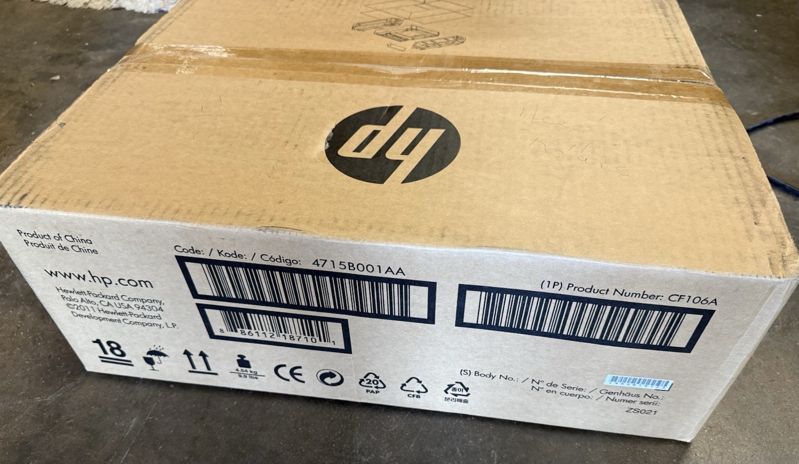 CF106A HP LaserJet 250-Sheet Paper Tray Feeder