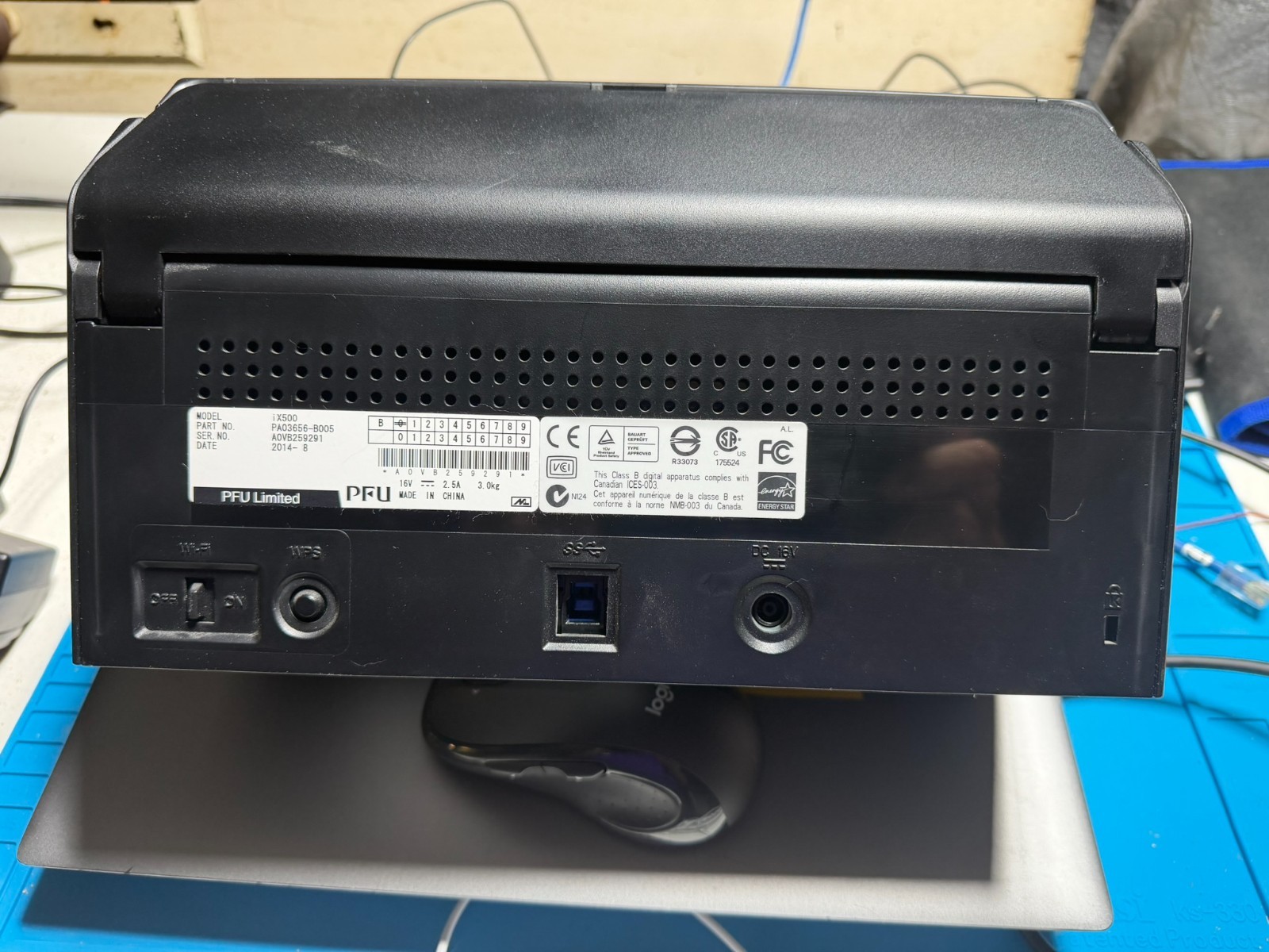 Fujitsu ScanSnap ix500 Wireless Document & Image Scanner with Power Supply & USB