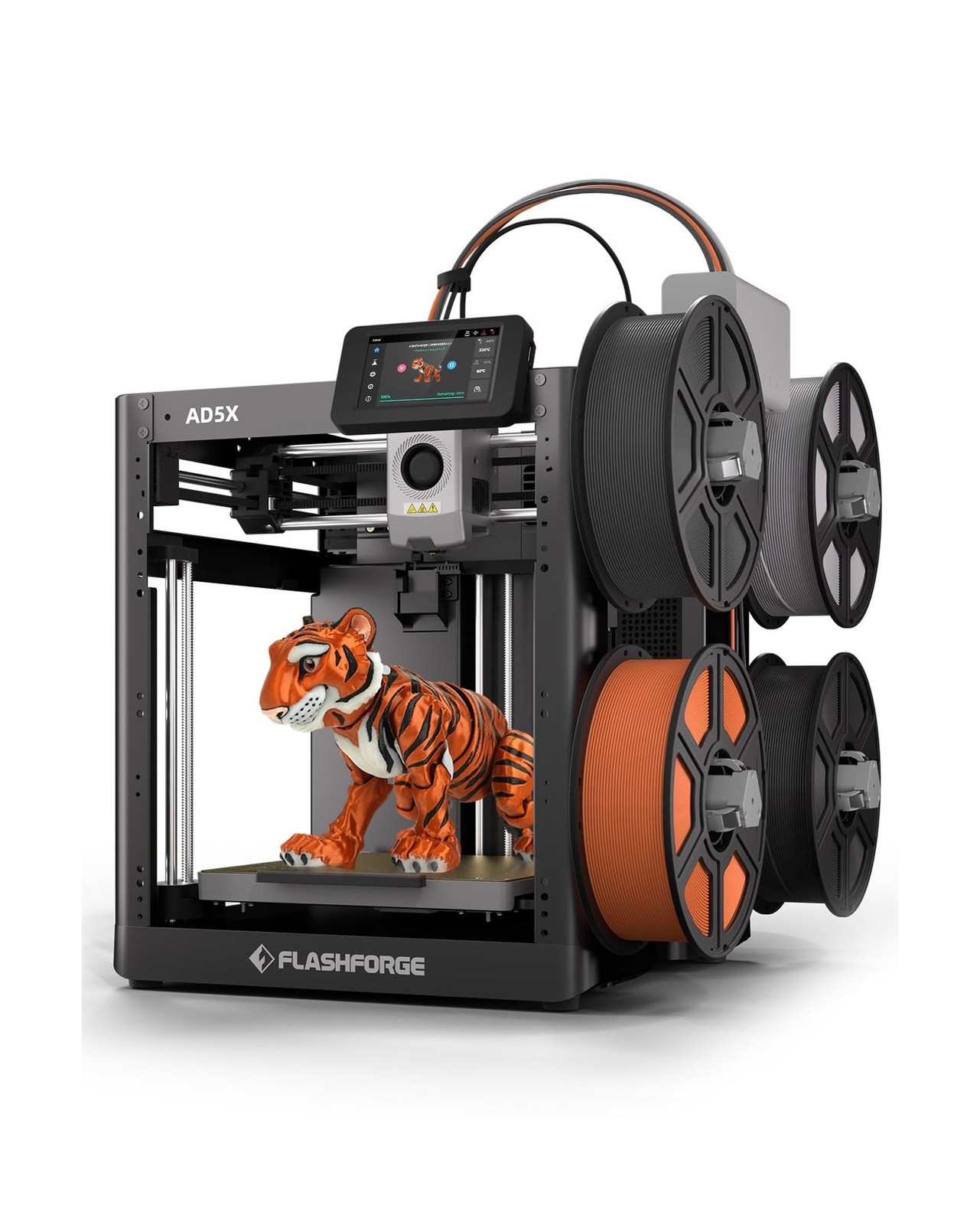 FLASHFORGE AD5X Multi-Color 3D Printer, CoreXY 600mm/s High-Speed, 1-Click Au…