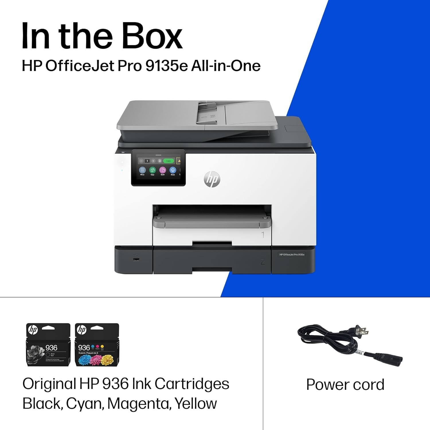 HP OfficeJet Pro 9135e Wireless All-in-One Color Inkjet Printer, Print, Scan