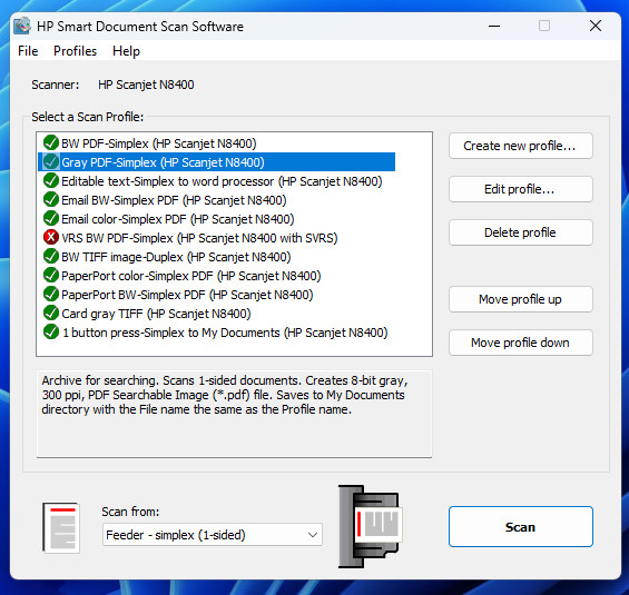 HP Scanjet N8460 Automatic Document Feeder & Flatbed Scanner Hewlett Packard