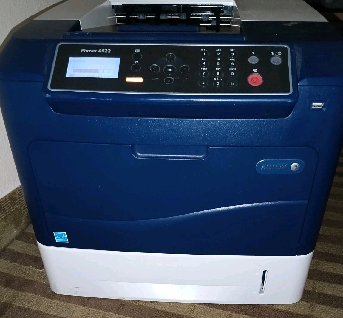Xerox Phaser 4622 Laser Printer From Working Environment With Power Cord/Toner