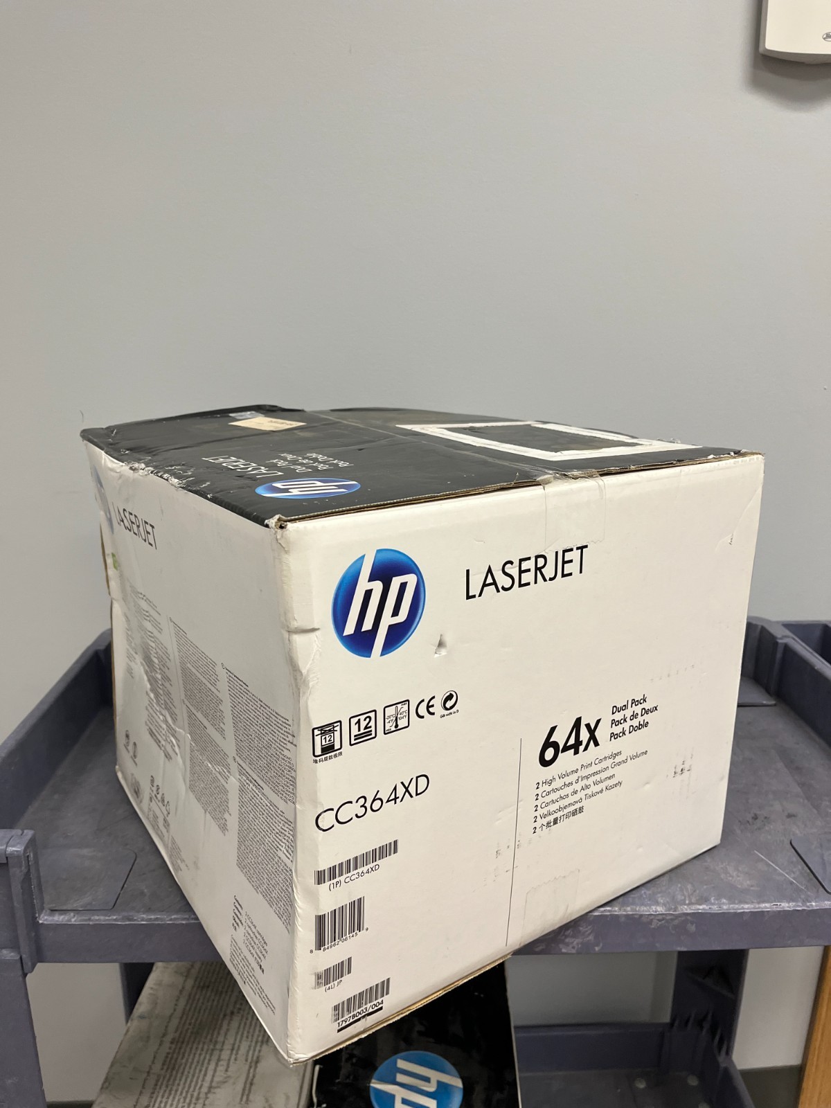 NEW HP CC364XD 64X Black Cartridge Dual Pack Genuine OEM FREE SHIPPING