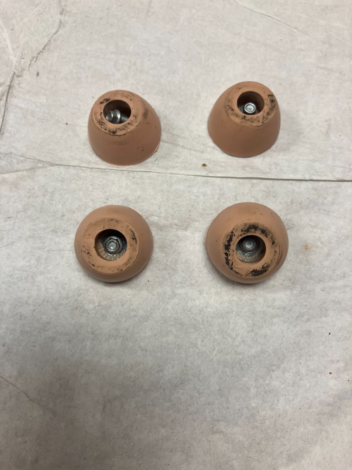 (4) Zebra Bumper Foot Round For 105SL Plus, 105SL, 105SE, 160S, XI’S HW33844
