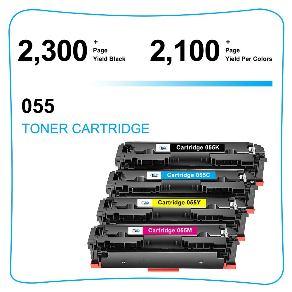 Compatible With Canon 055 Toner Color ImageCLASS MF745Cdw MF743Cdw LBP664Cx LOT