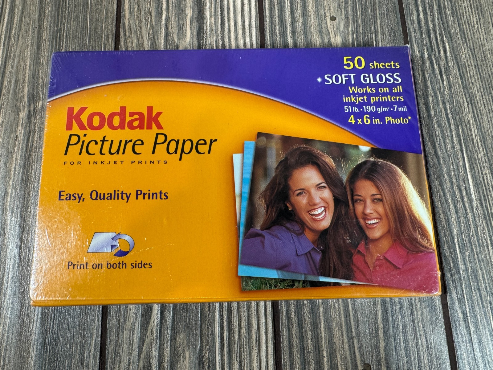 Kodak Picture Paper for Inkjet Prints 4×6 Inch 50 Sheets Soft Gloss ~ NEW