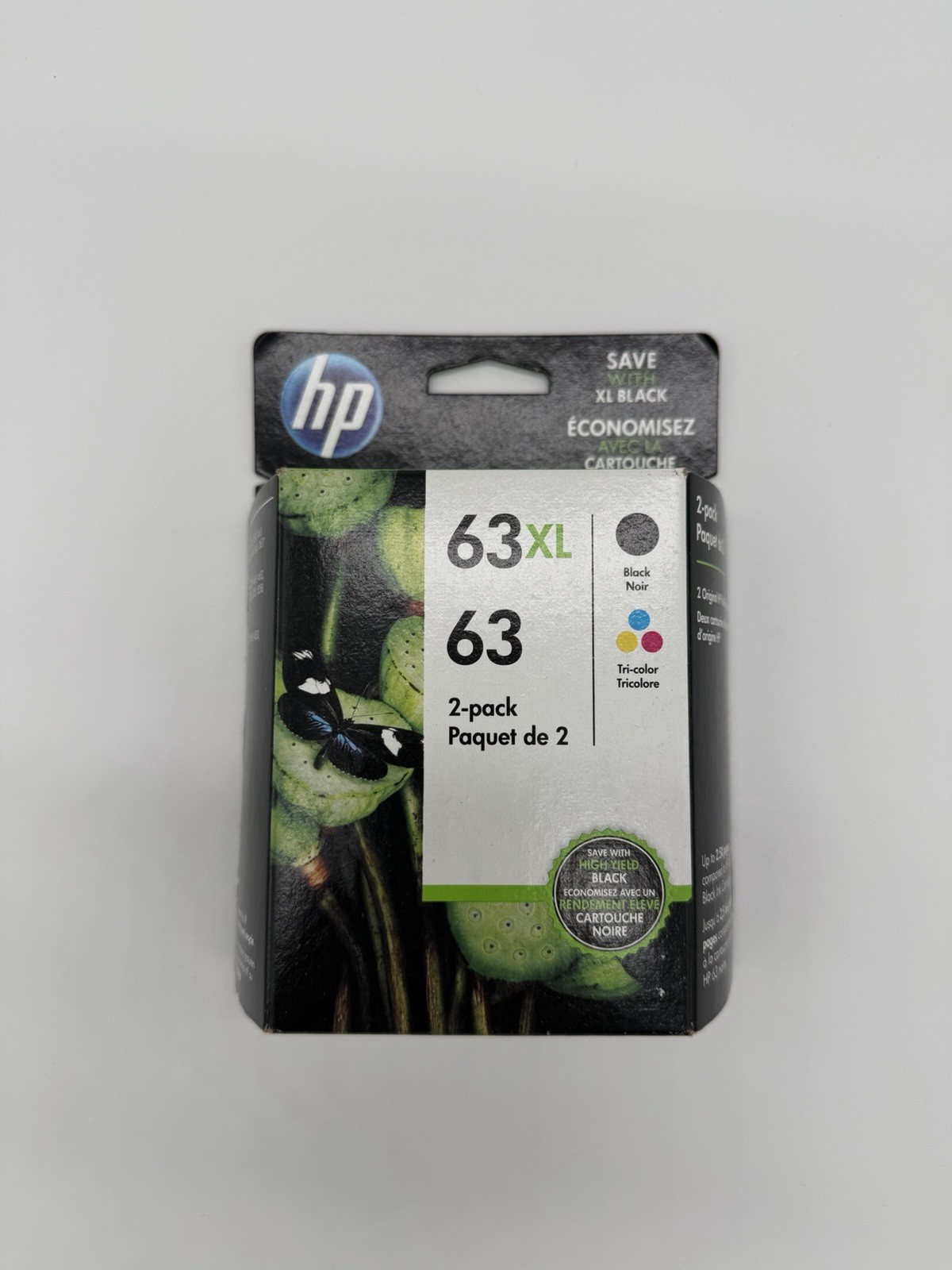 HP 63XL / 63 Ink Cartridges L0R48AN F6U61AN F6U64AN Genuine OEM SEALED