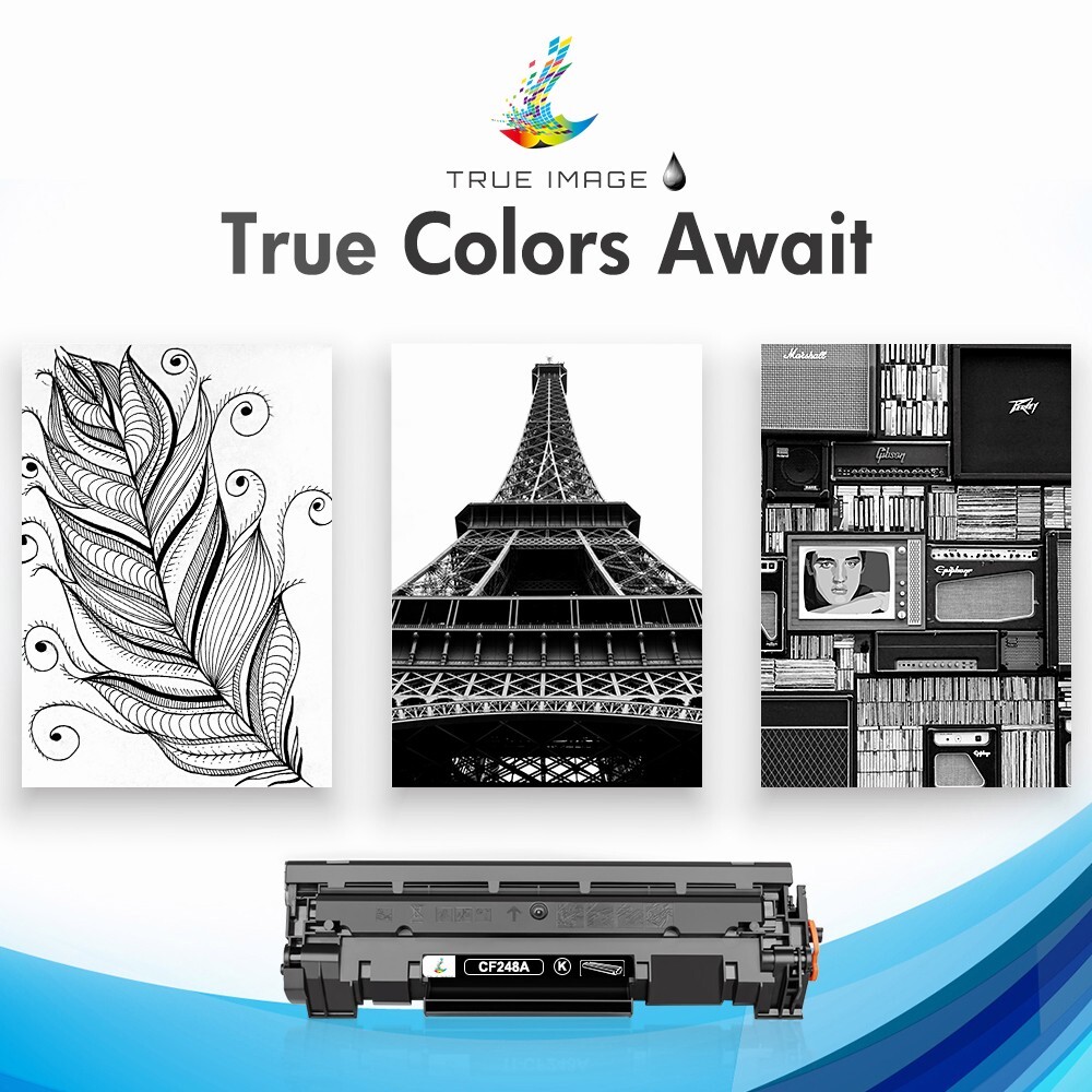 2x CF248A Black Toner Compatible For HP 48A LaserJet Pro M15w M16W M28W MFP M29W