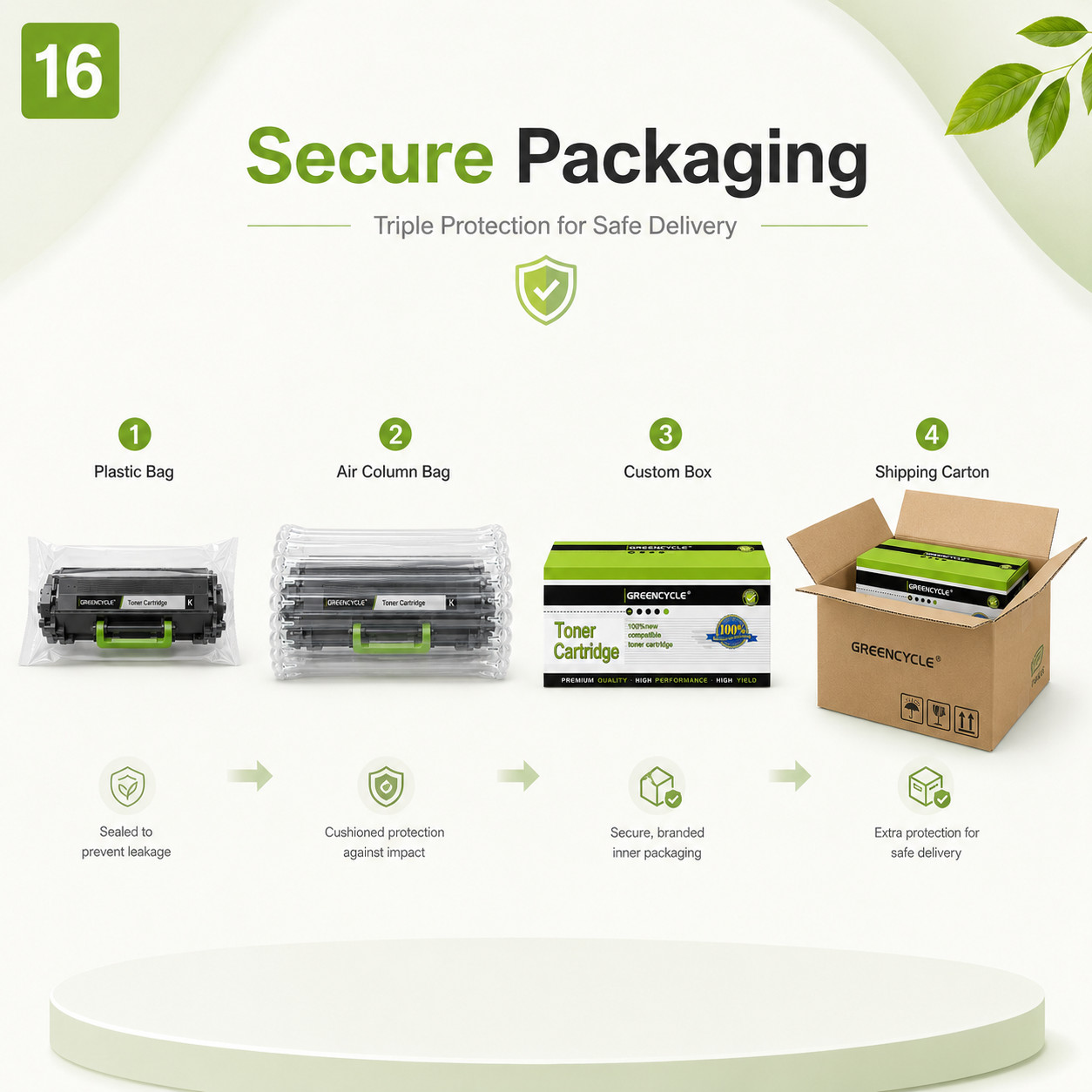 4PK Black CRG126 Toner Cartridge Fit for Canon 126 ImageClass LBP6200d LBP6230dw
