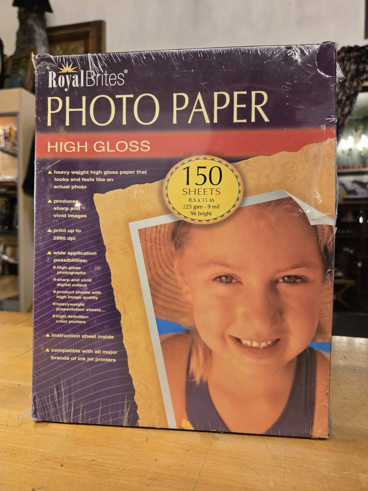 NEW Royal Brites Photo Paper High Gloss 150 Sheets , 8.5 × 11 in. 9 Mil