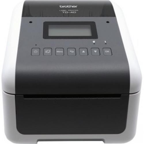 Brother TD-4550DNWB Desktop Direct Thermal Printer – Monochrome – Label Print –