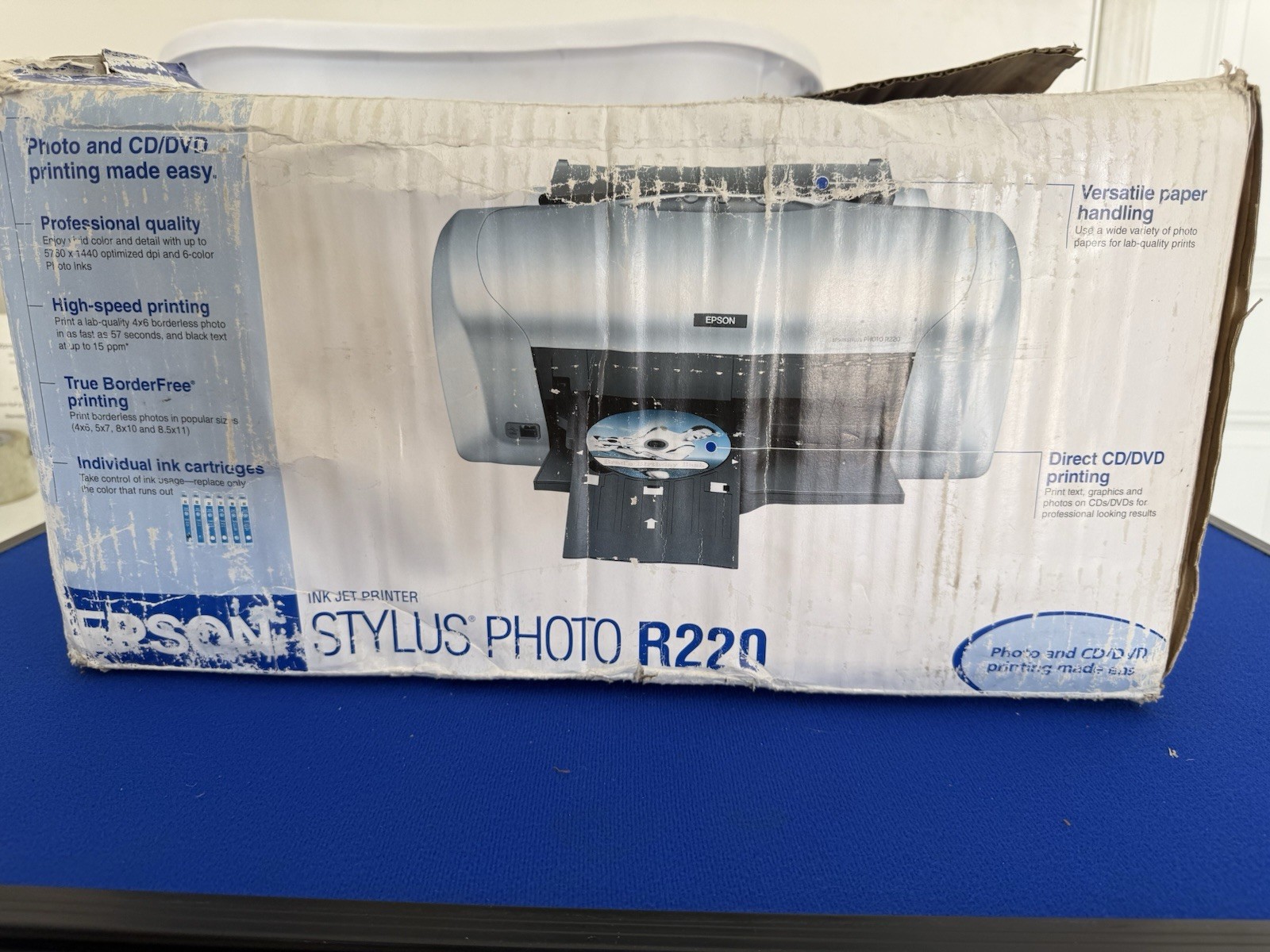 NEW Epson Stylus Photo R220 CD/DVD Ink Jet Photo Printer