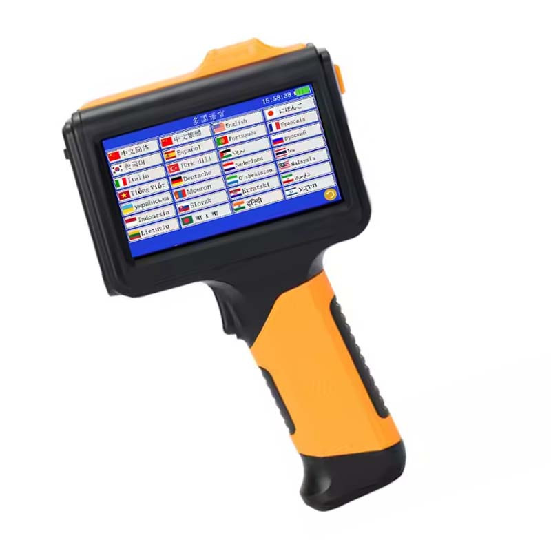 Handheld Inkjet Printer with Single Color Ink for Date and Barcode