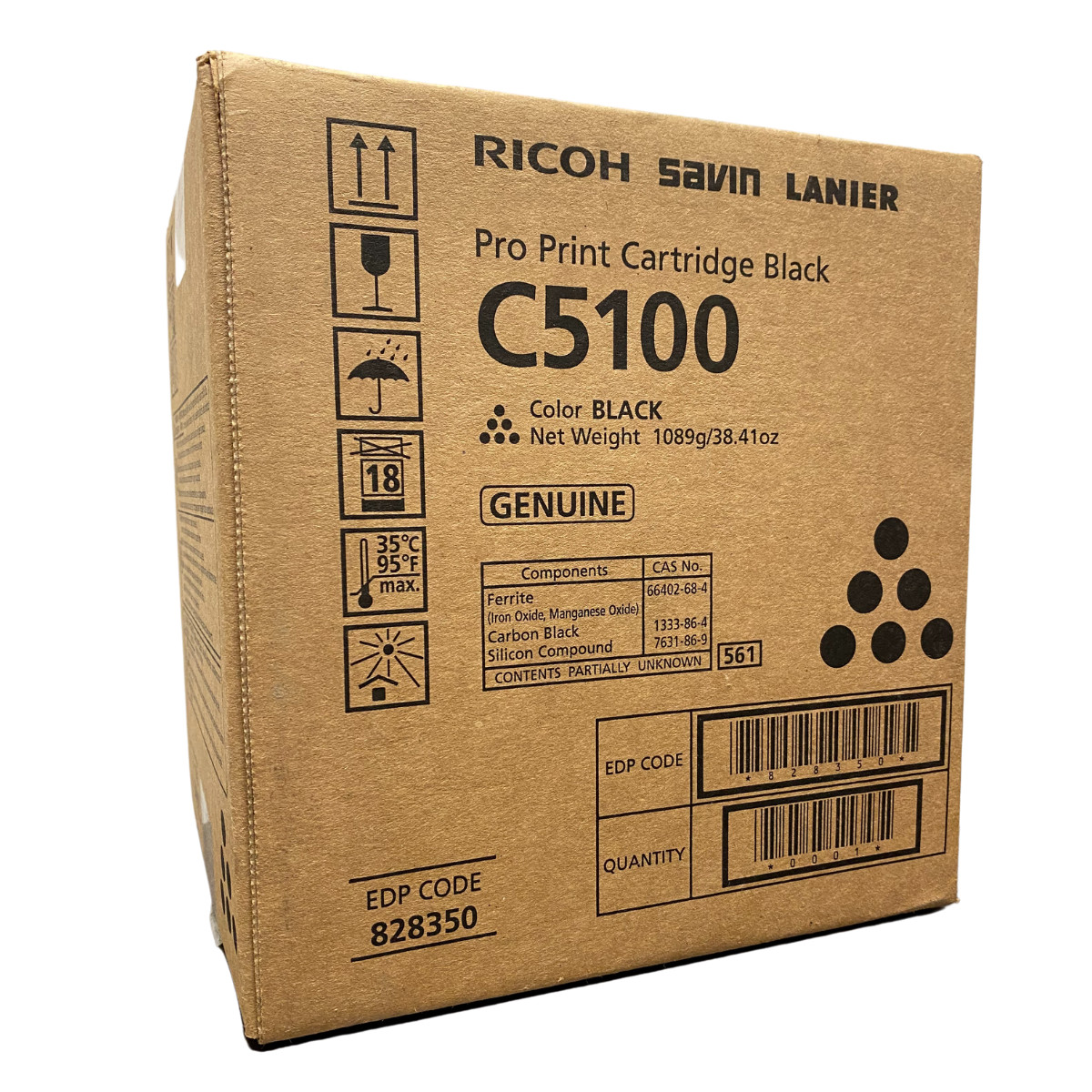 Black Ricoh C5100s Toner Cartridge (828350) Genuine